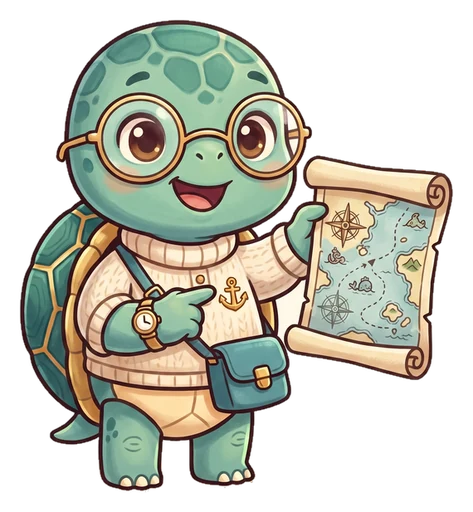 Smooth the turtle, charting the course